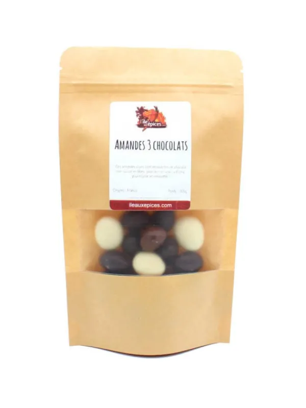 L'ile aux épices Fruits Secs Enrobés*Amandes enrobées 3 chocolats