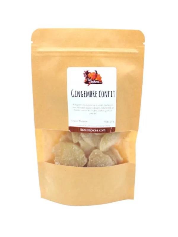 L'ile aux épices Fruits Confits D'apt | Fruits Déshydratés*Gingembre confit