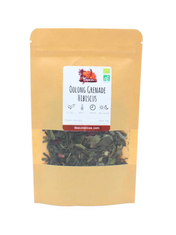 L'ile aux épices Thés Oolong*Oolong grenade hibiscus