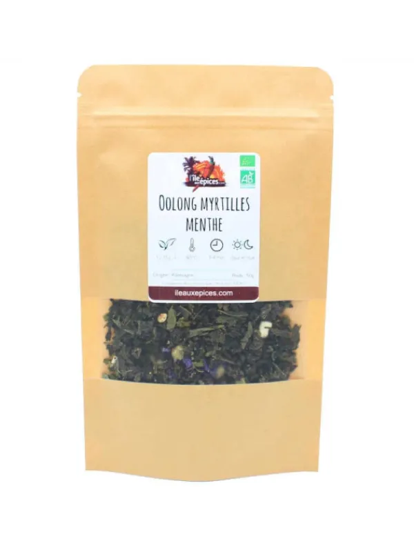 L'ile aux épices Thés Oolong*Oolong myrtilles menthe BIO