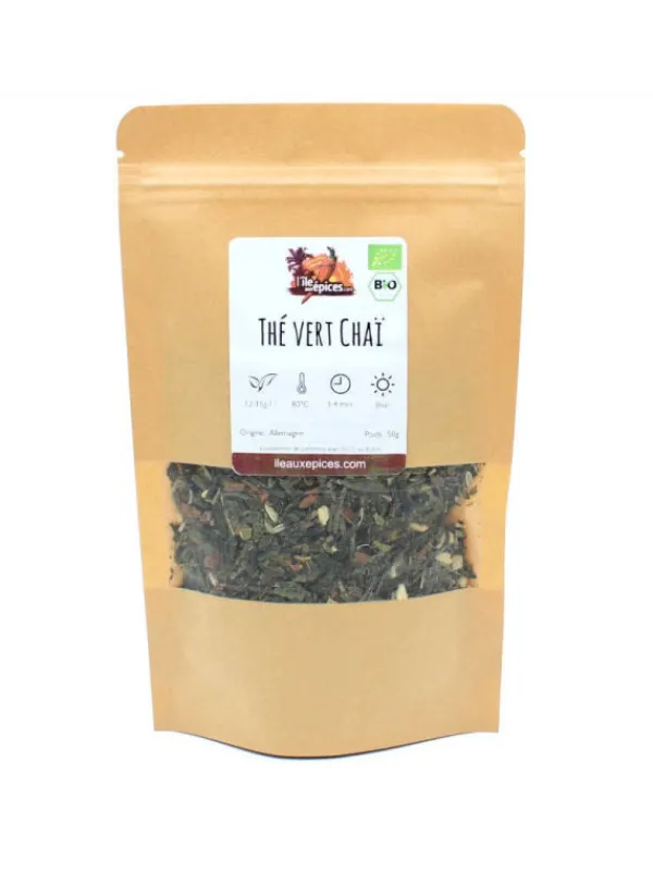 L'ile aux épices Thés Verts*Thé vert chai bio